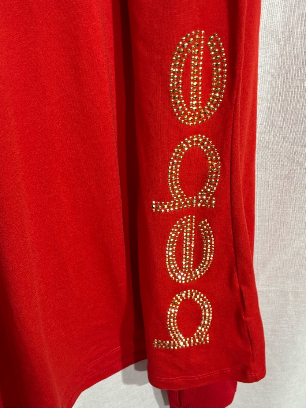 Bebe Sport • Red Mesh Panel Rhinestone Logo Shirt XL - Picture 11 of 12